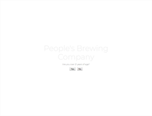 Tablet Screenshot of peoplesbrew.com